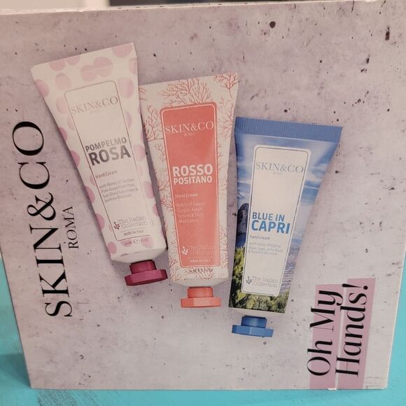 NEW Skin & Co Roma 3 Pc Hand Cream Set Travel Sizes 3 Scents Oh My Hands - Picture 1 of 11